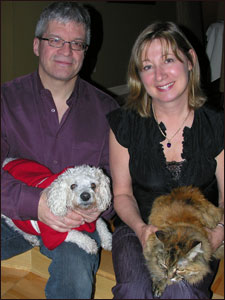 CJ and Mike with Dusty and Penny