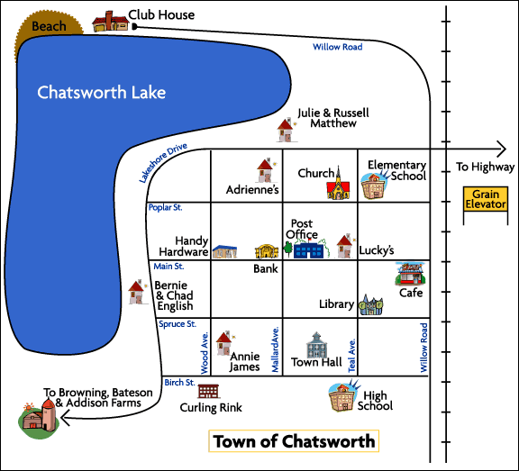 CJ Carmichael's Chatsworth Map